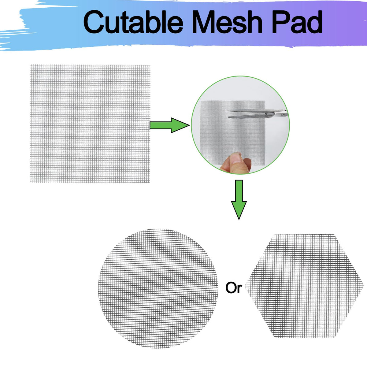 GREGICH plant pot hole mesh pad supports soil retention and clean surfaces