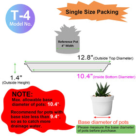 Gregich plant saucer thick, durable PP material withstands sun