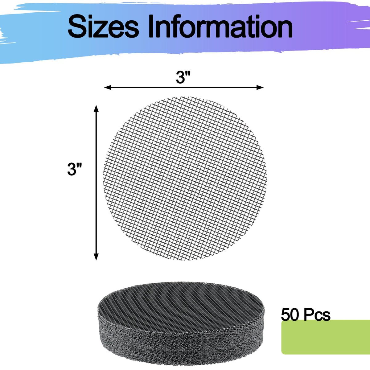 GREGICH pot drainage mesh 3-inch bottom pad prevents soil loss in small pots