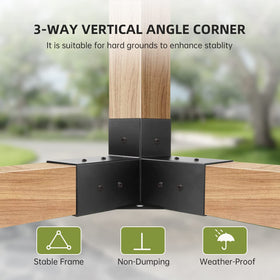 Grehitk 4x4 post brackets fit standard lumber for versatile builds.