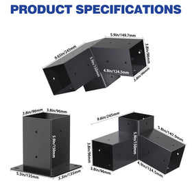 Grehitk post-base kit supports 4x4 lumber for durable frames