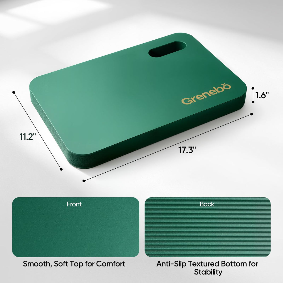 Grenebo durable kneeling pad resists cracking for heavy-duty outdoor use.