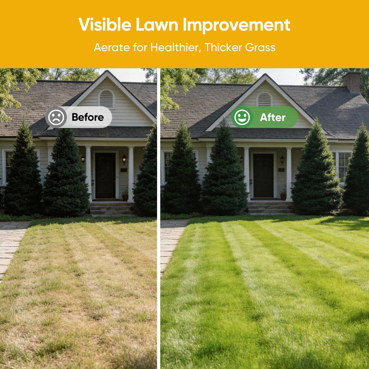 Grenebo lawn aeration supports overseeding and fall fertilizing.