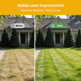 Grenebo lawn aeration supports overseeding and fall fertilizing.