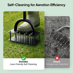 Grenebo preassembled aerator includes screws, nuts, washers, and gloves.