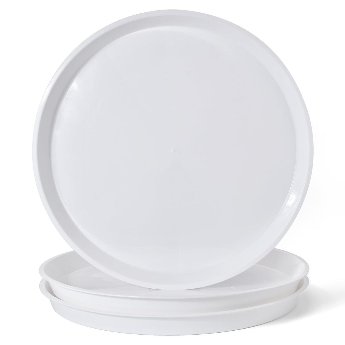 GRESPRI 20-inch white plant saucer protects floors for large pots.