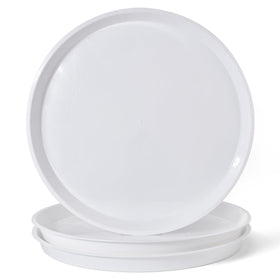 GRESPRI 20-inch white plant saucer protects floors for large pots.