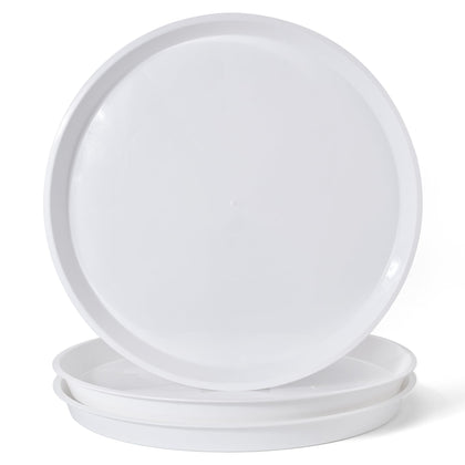 GRESPRI 20-inch white plant saucer protects floors for large pots.