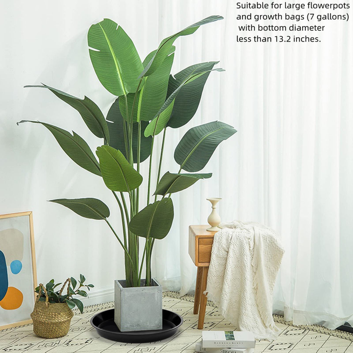 GRESPRI fits large pots up to 13.3 inches for secure placement.
