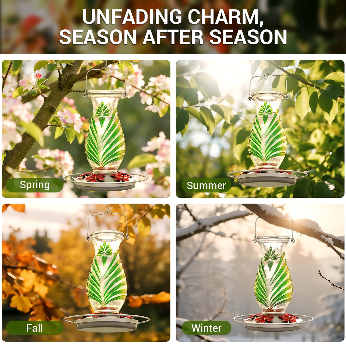 Grete Gotye hummingbird feeder doubles as garden decor and wildlife watching gift