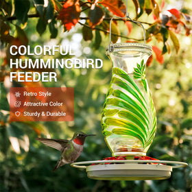 Grete Gotye hanging hummingbird feeder easy to install on branches or hooks