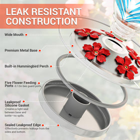 Grete Gotye leakproof base minimizes drips for tidy outdoor spaces