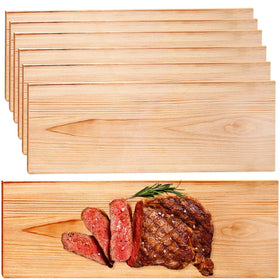GRETJOB XL cedar planks soaking before use to boost smoky aroma.