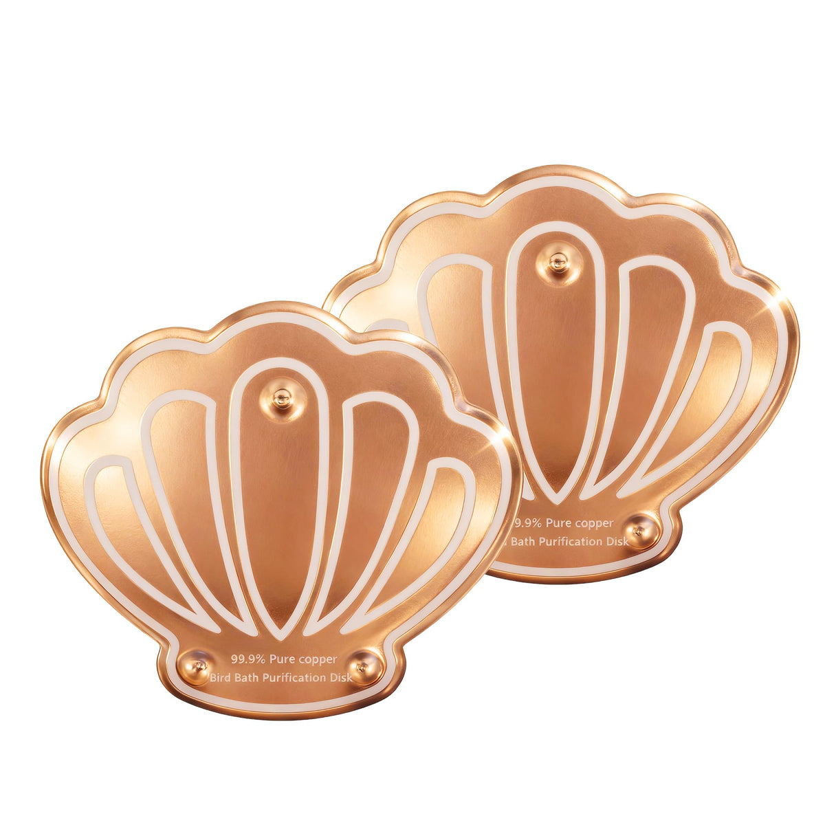 GRETMIX birdbath copper disc bottom view highlights simple placement for cleaner water