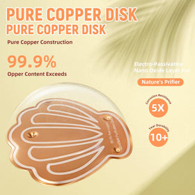 GRETMIX birdbath copper disc in action for clearer water