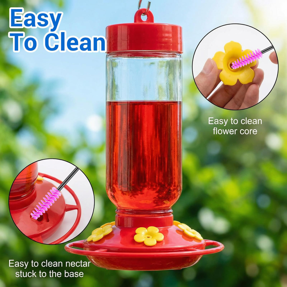 Grevosea lightweight nylon brushes reach tight spaces without scratching.