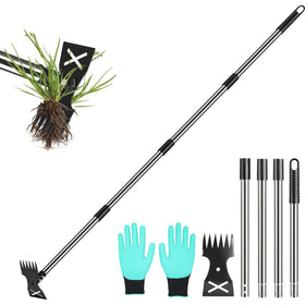 Griactrl weed puller long handle design for easy uprooting of garden weeds