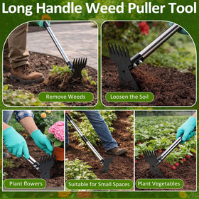 Griactrl weed pulling in action for versatile garden maintenance