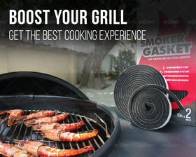 GriAddict brand seal gasket works with OK Joe Weber Pit Boss and pellet grills