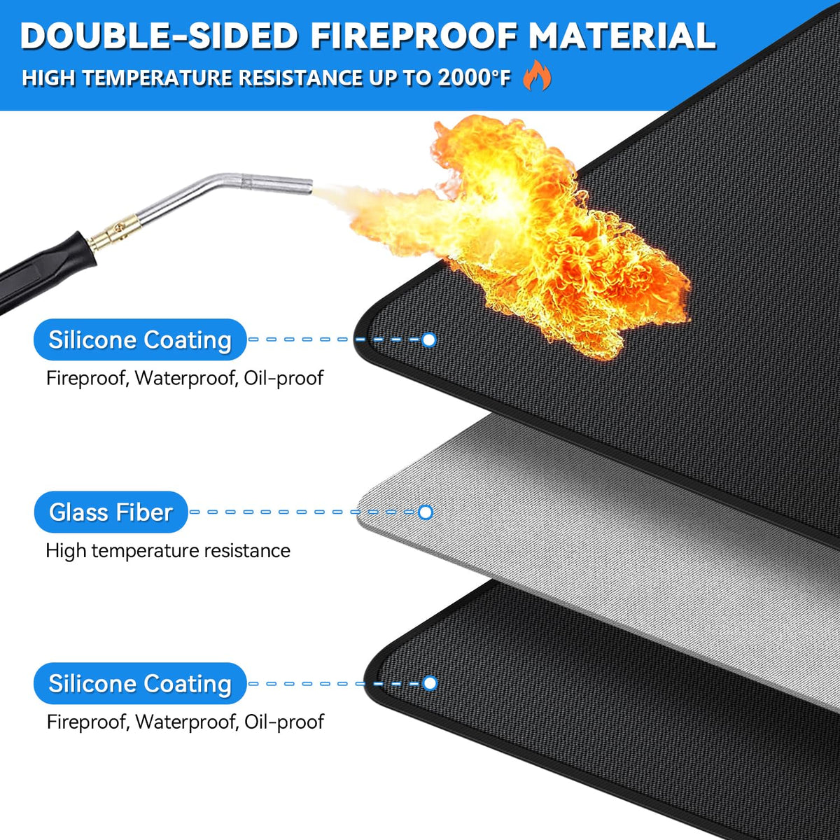 GRIBUDDY easy-clean surface resists grease and makes cleanup simple