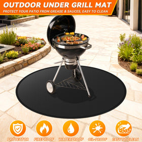 GRIBUDDY mat outdoors for fire pit use and weatherproof protection