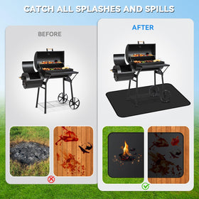 GRIBUDDY protects deck and patio from grease, sauces, and stains