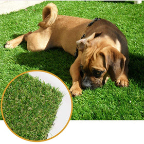 Griclner artificial grass 4x7ft close-up of lush blades for versatile outdoor use.