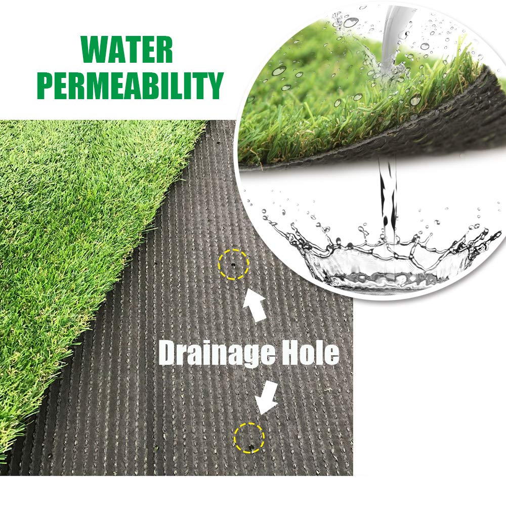 Griclner artificial grass lawn indoor-outdoor setup with a safe non-slip surface.