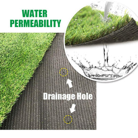 Griclner artificial grass lawn indoor-outdoor setup with a safe non-slip surface.