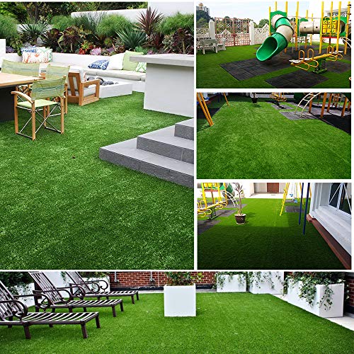 Griclner artificial grass patio setup showing versatile balcony and deck-friendly surface.