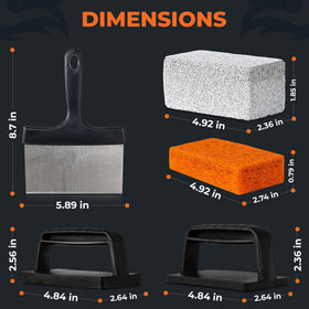 Griddle Buddy natural pumice bricks for deep rust removal