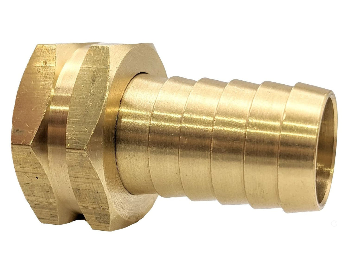 GRIDTECH brass adapter GHT female end ready for reliable hose connection.