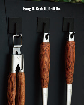 Elegant GRILAZ gift box signals premium grilling gear.