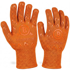 Grill Armor Gloves during heat test showing high-temperature protection and flexible grip
