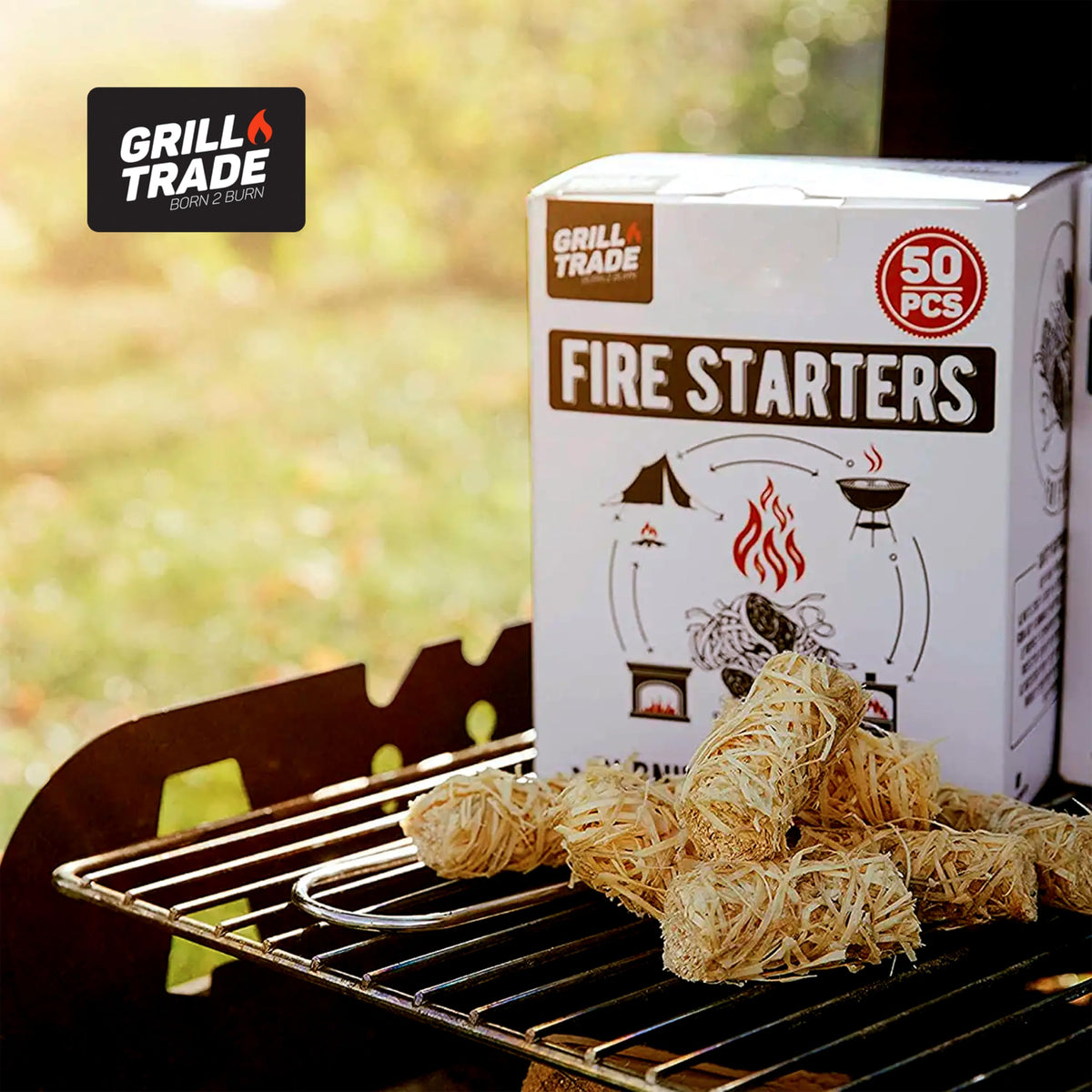 Grill Trade Fire Starter compact design for easy storage.
