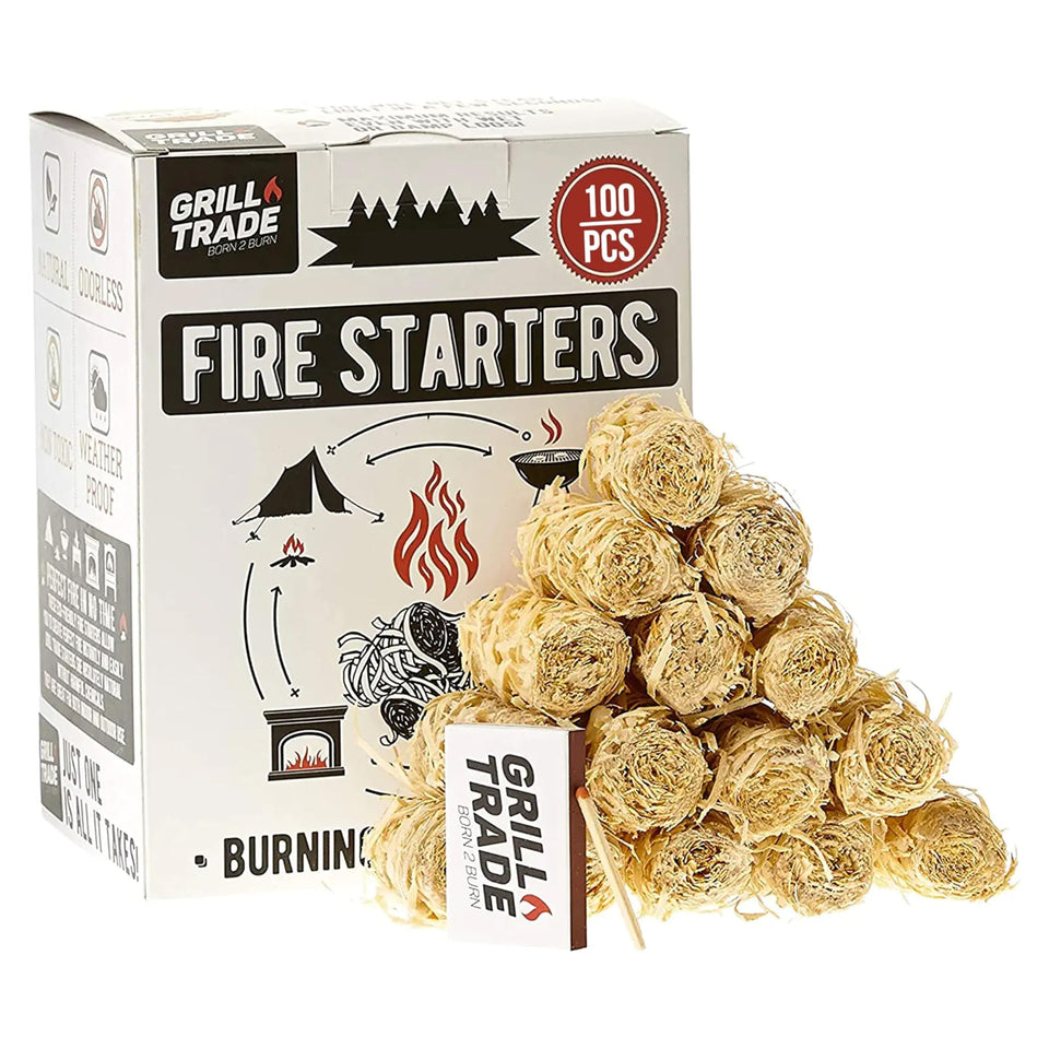 Grill Trade Fire Starter: pine shavings for quick ignition.