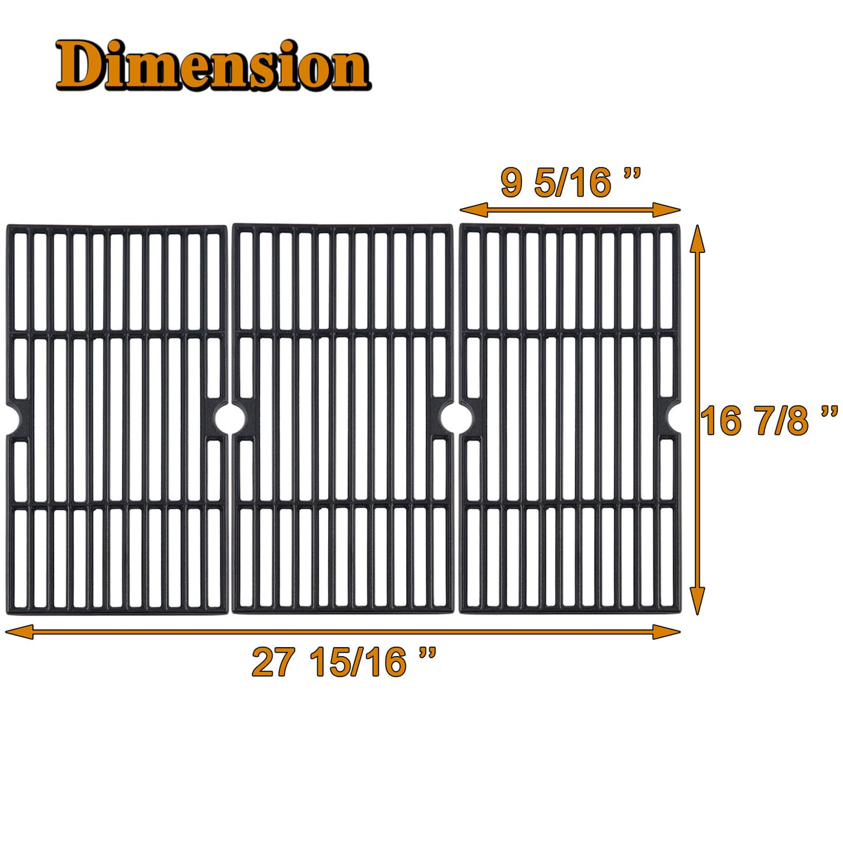 Grill Valueparts 463436215 grate with enamel coating for durable use