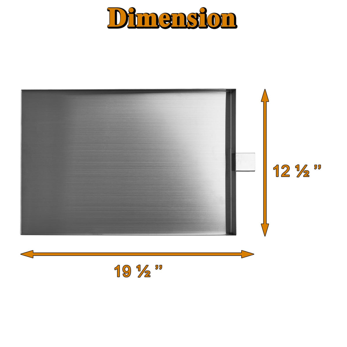 Grill Valueparts Bronson 20 drip tray offers durable stainless steel for long-lasting grilling