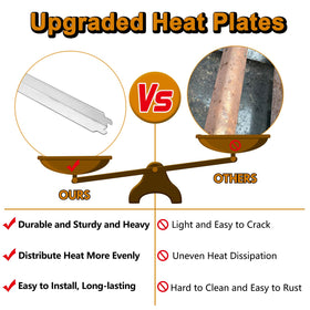 Grill Valueparts carryover tube improving heat transfer between zones