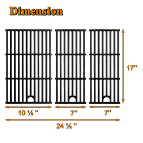 Grill Valueparts cast-iron grate narrow fits tight spaces with precise searing control