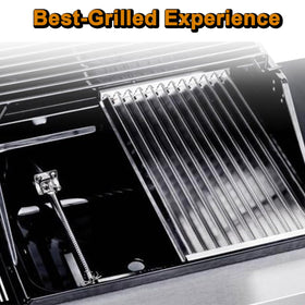 Designed for 9-3/8 by 17 inch two-piece fit on Char-Broil grills.