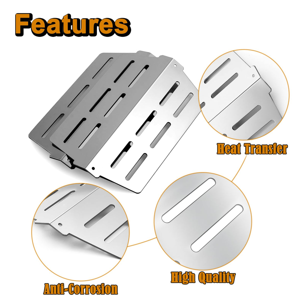 Grill Valueparts durable stainless steel components resist rust and wear.
