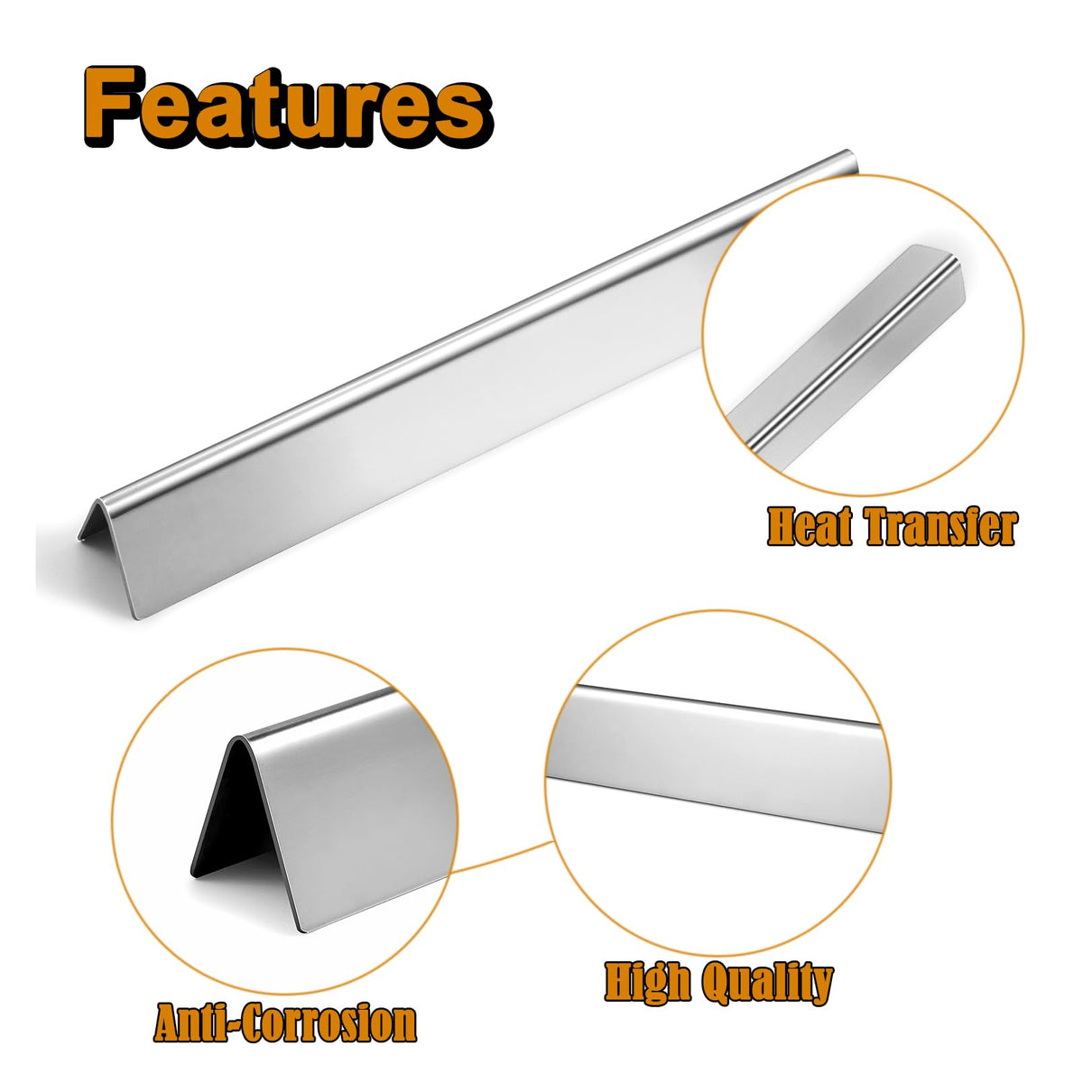 Grill Valueparts flavorizer bars help evaporate drippings for smoky notes.