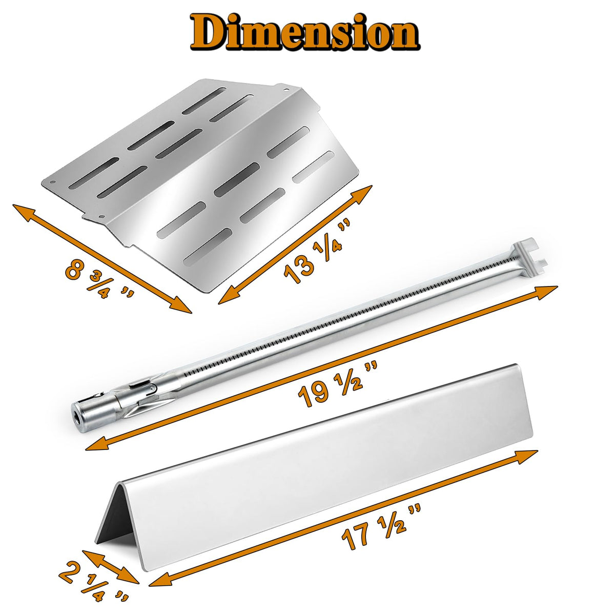 Grill Valueparts Genesis E-330 sear burner tube ensures consistent flame.