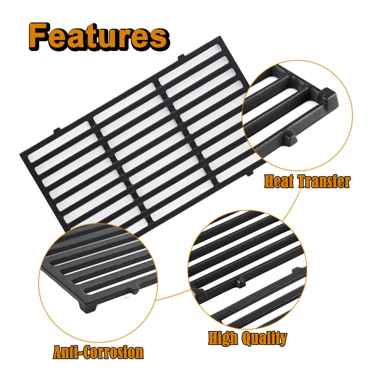 Grill Valueparts grease protection: protects burner tubes from oil droplets