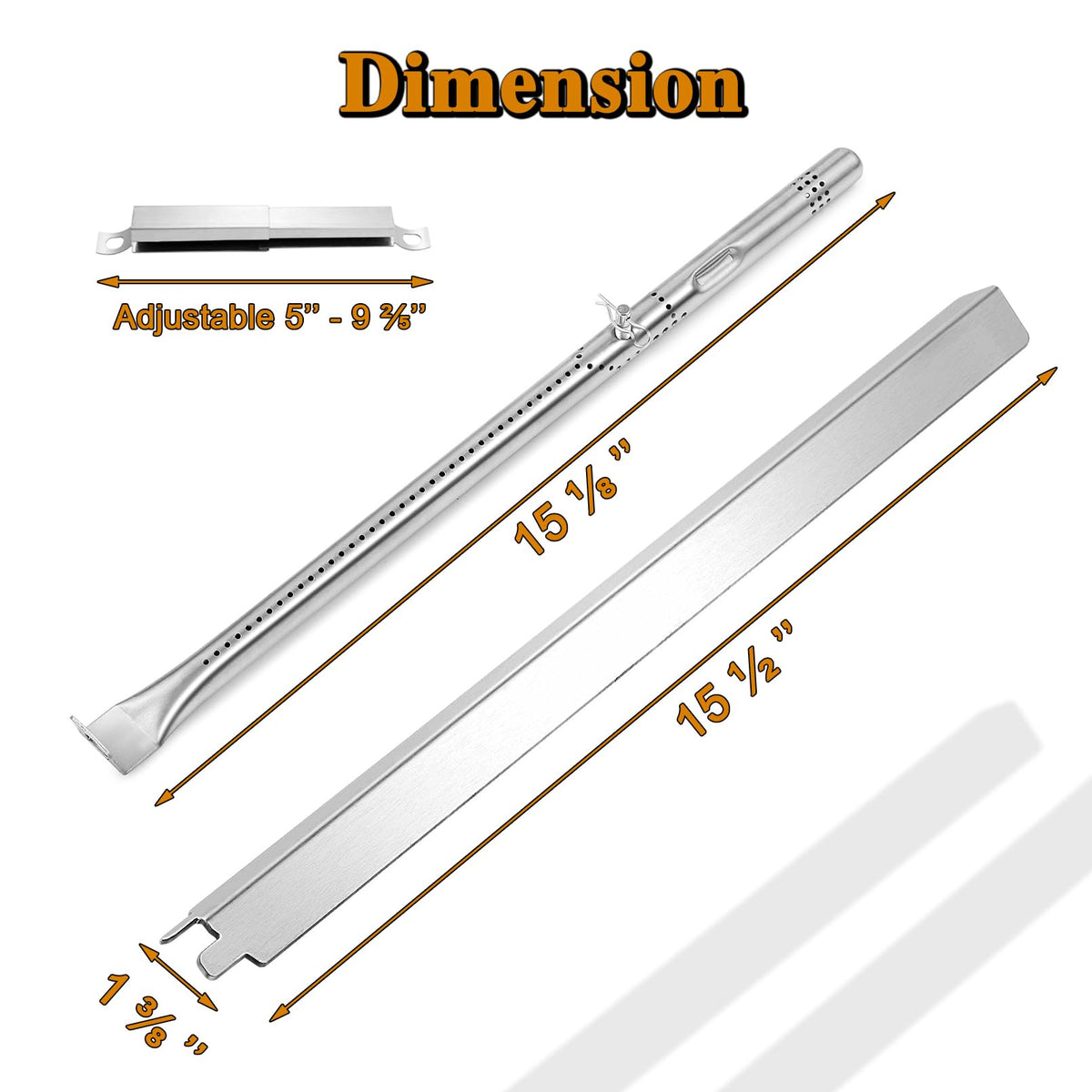 Grill Valueparts heat shield protecting burners from drips and grease
