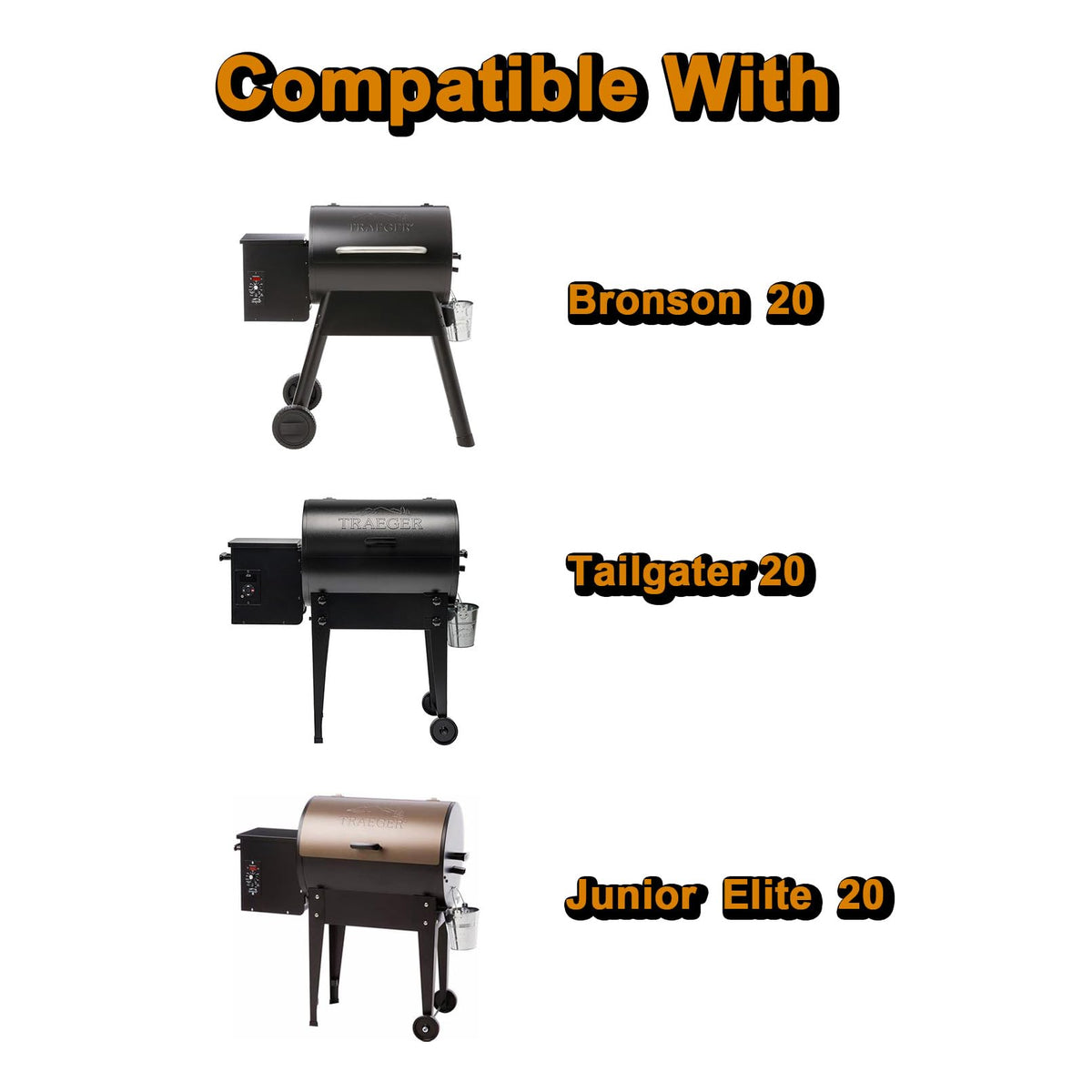 Grill Valueparts Junior Elite 20 tray keeps grill clean by catching drippings