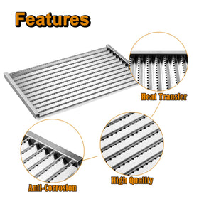 Grill Valueparts matte enamel cast iron grates resist chipping and rust.