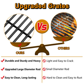 Grill Valueparts packaging shows compatibility and care instructions for easy setup