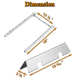 Grill Valueparts Spirit E-210 burner tube kit Provides consistent flames across burners
